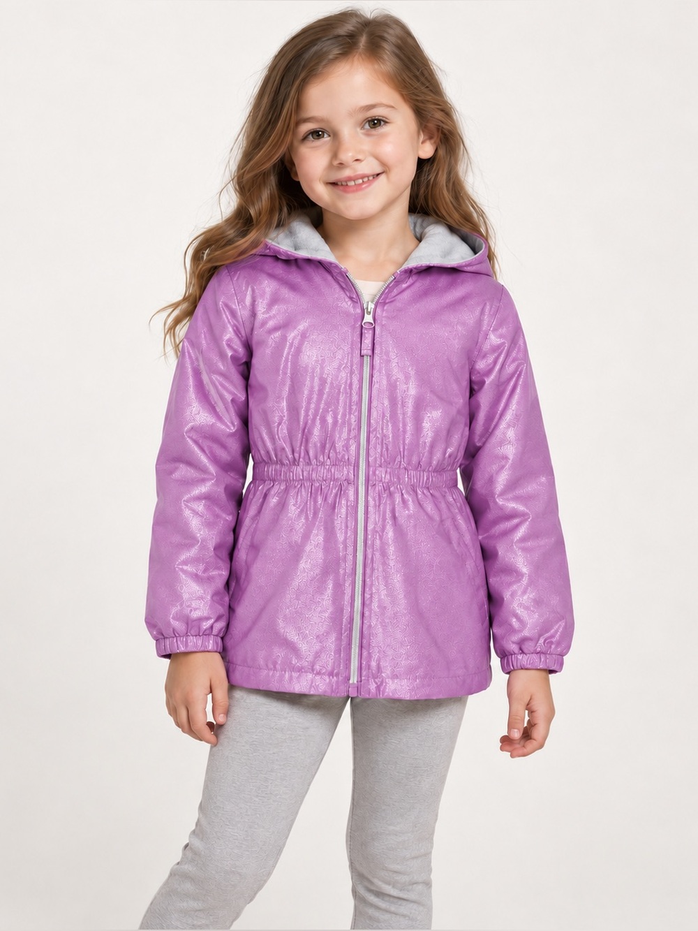 Pink Platinum Shimmery PURPLE
Hooded Fleece Lined Anorak Jacket